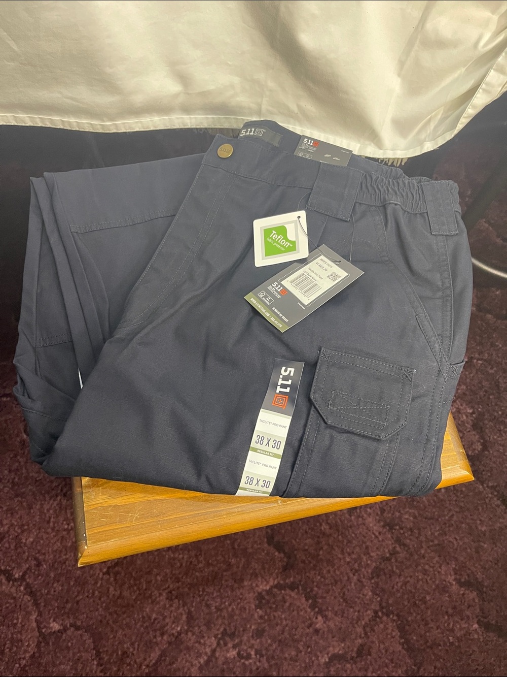 5.11 Tactical Men's Navy Blue Cargo Pants with Utility Pockets